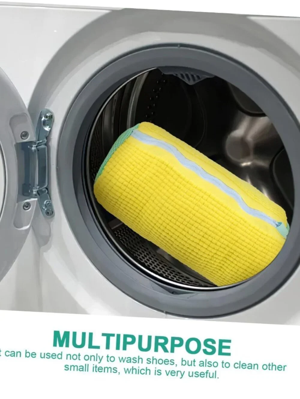 Chenille Washing Machine Shoe Bag Reusable Protective Sneaker Cleaner Yellow
